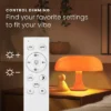 HOM Mushroom Lamp - Dimmable Desk Lamp With Adjustable Brightness Levels, Tones, And Preset Options - Switch Light Modes With Remote Control (Orange) -Interior furniture GUEST 8e179d5d c00d 453d afd1 edf5629ce262