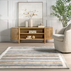 NuLOOM Jenae Multi Striped Machine Washable Area Rug -Interior furniture GUEST 8f259b31 724b 4776 99a2 b95d2ac6df46
