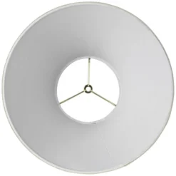 Springcrest Fine Burlap Medium Empire Lamp Shade 6.5" Top X 15" Bottom X 10" High X 10.75" Slant (Spider) Replacement With Harp And Finial -Interior furniture GUEST 8f381305 9492 4bb2 830e 8aa6c2f712c2