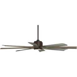 Possini Euro Design 60" Defender Farmhouse Rustic Indoor Outdoor Ceiling Fan 8 Blade LED Light Remote Control Bronze Oak Finish Blades Bedroom -Interior furniture GUEST 90eaf7fb a975 4786 9cbf 8d7edba11719