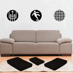 Nevlers Non-Slip Grip Pad For Rugs 5'x7' - Black -Interior furniture GUEST 90ee3aa3 ae75 4e62 b9b8 8cecd11dcf68 1