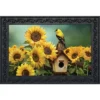 Briarwood Lane Goldfinch And Sunflowers Summer Doormat Birdhouse Indoor Outdoor 30" X 18"