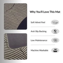 Evideco French Home Goods Geometric Kitchen Mat -Interior furniture GUEST 9237b1d8 2675 4a8e 924a 53e210d38354