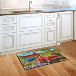 Country Lane Spring Doormat Pickup Trucks Indoor Outdoor 30" X 18" Briarwood Lane -Interior furniture GUEST 924eb79f 8ce2 4f98 ad91 46fa759fc1c3