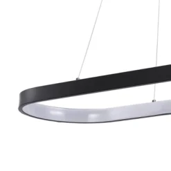 38.75" Nolan Modern Bohemian Iron Linear Integrated LED Pendant Black - JONATHAN Y -Interior furniture GUEST 93164933 0bf8 48aa 975d f180bcef1108