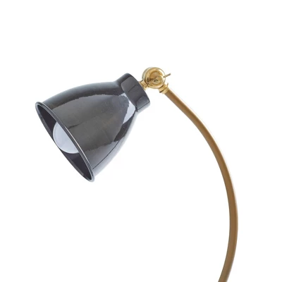 16" Metal Desk Lamp With Spotlight Shade Black - Olivia & May 5 16" Metal Desk Lamp With Spotlight Shade Black - Olivia & May - Image 3
