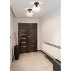 7.75" Metal/Glass Atlas Flush Mount (Includes Energy Efficient Light Bulb) - JONATHAN Y -Interior furniture GUEST 9407572d 5984 4e78 907a 1236badebe3d