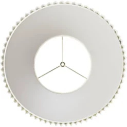 Springcrest Set Of 2 Knife Pleat Empire Lamp Shades Ivory Large 11" Top X 19" Bottom X 14.25" High Spider Harp And Finial Fitting -Interior furniture GUEST 95e5c20f d5c5 4273 965b 2d2714884c25