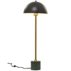 28" X 10" Metal Umbrella Style Desk Lamp With Marble Base - Olivia & May -Interior furniture GUEST 9646a295 bd8b 4a99 81b9 c4adbcfb6fb9