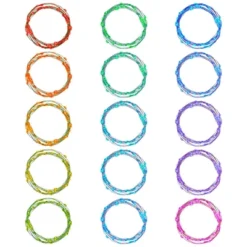 LumaBase Battery-Operated Fairy String Lights With Remote Control, Multi-Function - Set Of 2