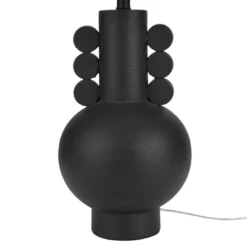 29" Matte Black Ceramic Spherical Table Lamp - Nourison -Interior furniture GUEST 9703b590 5171 43e5 8a7d 8673fdbd3c14