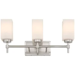 Possini Euro Design Possini Euro Salo 20 3/4" Wide Brushed Nickel 3-Light Bath Light -Interior furniture GUEST 978c4ea5 27a2 4714 9717 b131effa7d45