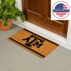 Evergreen Texas A&M Logo Turf Mat, Brown- 28 X 16 Inches Indoor Outdoor Doormat -Interior furniture GUEST 97acd874 7679 4c11 9d98 09265ee67f78