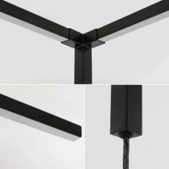 JONATHAN Y Madsen 18.25" 2-Light Minimalist Iron Integrated Plug-In LED Sconce For Ceiling Corner: ETL Listed, Metal Body, No Shade -Interior furniture GUEST 99b13a25 b9a5 479a b092 ab833fdd7645