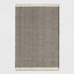 Chevron Woven Area Rug Black/White - Project 62™ -Interior furniture GUEST 99d5d101 4f55 4573 98c6 ebfd2aabc95f