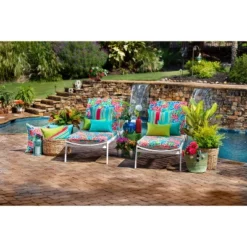 Fresco 2pc Rectangular Outdoor Throw Pillows - Pillow Perfect -Interior furniture GUEST 9a531997 153e 4164 988e b8616214615d