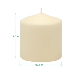 6pk Pillar Candles Ivory - Stonebriar Collection -Interior furniture GUEST 9a611ca2 061a 4d24 a883 b28276709e98
