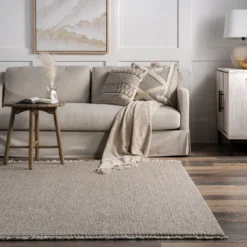 NuLOOM Solid Farmhouse Fringe Area Rug -Interior furniture GUEST 9c3ccd81 6c22 437d 9323 55ae8516a43d