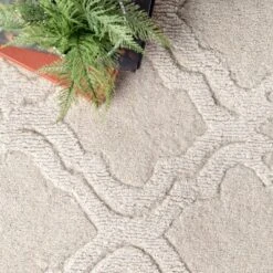 6'x9' Hand Tufted Wilhelmina Area Cream - NuLOOM -Interior furniture GUEST 9cc67624 5c6b 4d20 9c2c ce72d4167e18