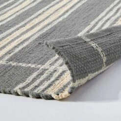 Wool Blend Variegated Stripe Area Rug Dark Gray - Hearth & Hand™ With Magnolia -Interior furniture GUEST 9dd02d18 6d5e 42bb a6fd 2ce15248043f