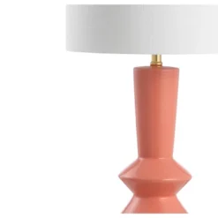 Ceramic/Iron Contemporary Glam Table Lamp (Includes LED Light Bulb) Coral/Brass - JONATHAN Y -Interior furniture GUEST 9e3422e5 cf8c 40a4 badd 44096bc7d0fd