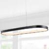 38.75" Nolan Modern Bohemian Iron Linear Integrated LED Pendant Black - JONATHAN Y -Interior furniture GUEST 9ec5d407 1f21 49aa 8170 3a524b4def40