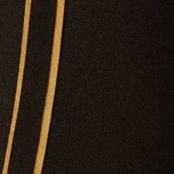 Springcrest Set Of 6 Empire Lamp Shades Black With Gold Trim Small 3" Top X 6" Bottom X 5" High Candelabra Clip-On Fitting