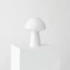 Brightech Mushroom Mid-Century (Includes LED Light Bulb) Desk Table Lamp Frosted White Glass: Frosted Glass, 9.5" Dome Shade -Interior furniture GUEST 9f598618 9e77 4882 bd83 7e161a5afe41
