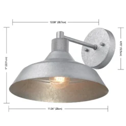 Globe Electric Sutton Galvanized Metal Outdoor Indoor Textured Wall Sconce -Interior furniture GUEST a18a2fe0 dbb3 4f63 bc9d c82d42f55bd8