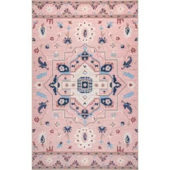 NuLOOM Roxanna Machine Washable Boho Floral Area Rug -Interior furniture GUEST a22850ce dfa9 40e1 843e d83b3463fd94