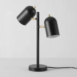 18" 2-Light Carter Table Lamp Matte Brass/Black - Globe Electric -Interior furniture GUEST a2300cae e858 4ff1 bd2b 147417b10f96