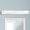 Possini Euro Design Jada Modern Wall Light Chrome Hardwire 33 3/4" Light Bar LED Fixture White Glass For Bedroom Bathroom Vanity Reading Living Room -Interior furniture GUEST a24e46f6 335f 47bc ab30 379b7e9ab5b5