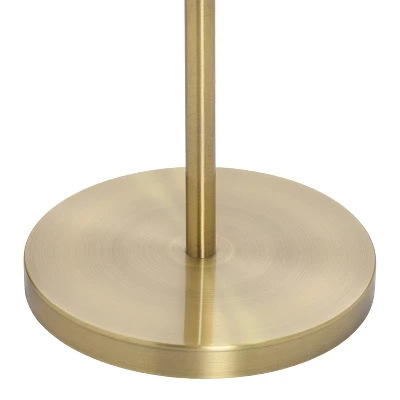 61" Meg Brushed Gold Metal Candlestick Floor Lamp With Rattan Shades - River Of Goods 10 61" Meg Brushed Gold Metal Candlestick Floor Lamp With Rattan Shades - River Of Goods - Image 8