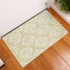 Sussexhome Flower Collection Cotton Heavy Duty Low Pile Area Rug , 2' X 3' -Interior furniture GUEST a397effe 3ff1 4256 bd82 7cf4a177b946