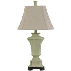 Sauga Table Lamp Sauga Cream Finish - StyleCraft: Polyresin, Taupe Linen Shade, No Assembly Required -Interior furniture GUEST a3980d23 d1ea 4807 a041 4e8440b3f935