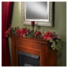 60" Poinsettia & Berry Garland - Nearly Natural -Interior furniture GUEST a405f8c2 8d9d 4a4e 847f 184683eb38a1