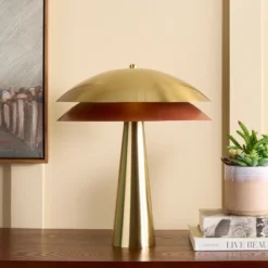 Rafaela 18" Table Lamp - TBL2033 - Brass - Safavieh -Interior furniture GUEST a49a613e 1593 4a04 8acb aed2793bd35b