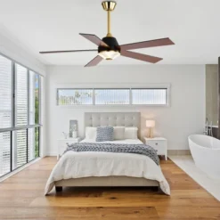 Bella Depot 52" Modern Ceiling Fan With Dimmable LED Light And Remote Control 6-speed Reversible Fan -Interior furniture GUEST a5cc22eb f867 4bfd 9912 fe5b0a3995a0