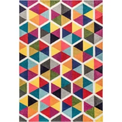 Maris Triangles Area Rug Off White - NuLOOM -Interior furniture GUEST a66e940f 99c7 4921 b0e5 63a0c6ff4db9