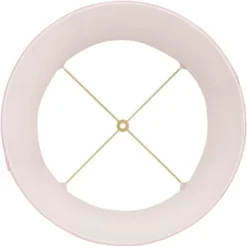 Springcrest 14" Top X 17" Bottom X 11" High X 11" Slant Lamp Shade Replacement Large Bright Pink Empire Round Modern Fabric Pleated Spider Harp Finial -Interior furniture GUEST a7307e4e 5c61 45c4 8d42 f8b4efad48d9