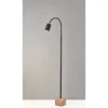 Adesso Rutherford Floor Lamp (Includes LED Light Bulb) Black: Adjustable Gooseneck, 3-Level Dimmer, ETL Listed -Interior furniture GUEST a7ca24c0 441f 4d44 84fa 9f77f92d878e