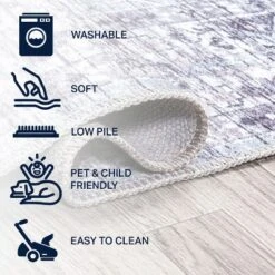 Didim Boho Gray Medallion Washable Area Rug - JONATHAN Y 14 Didim Boho Gray Medallion Washable Area Rug - JONATHAN Y -Interior furniture GUEST a85576b2 9eb6 4bcf 83ee 9e6ab7ca294d