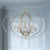 Possini Euro Design Tiller Champagne Satin Silver Pendant Chandelier 31 1/2" Wide Modern Open Orb Frame 8-Light Fixture For Dining Room Kitchen Island -Interior furniture GUEST a8a2bf24 9121 401f 8fe8 e1b0b4ef7cc2