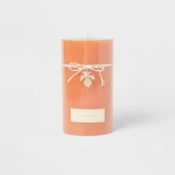 Ribbed Pillar Pumpkin Spice Candle - Threshold™ -Interior furniture GUEST a8a389a8 2349 43df a3c7 57f94581f426
