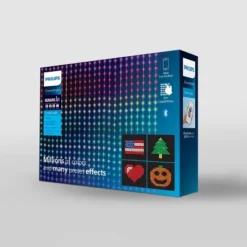 528ct LED Philips ChromaBright App Controlled Indoor/Outdoor Dew Drop Curtain Fairy String Lights Multi-Colored With Clear Wire -Interior furniture GUEST a8c343d1 9928 481c 94d2 bd5cccb0fcee