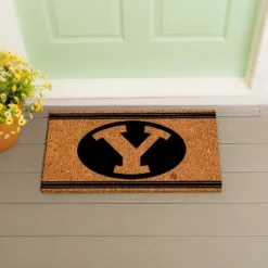 Evergreen Brigham Young University Logo Turf Mat, Brown- 28 X 16 Inches Indoor Outdoor Doormat -Interior furniture GUEST aa5146d4 474a 442e ac1a 9a5e36cdd862