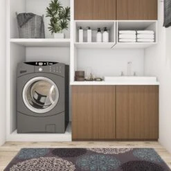 World Rug Gallery Contemporary Modern Floral Anti Fatigue Standing Mat -Interior furniture GUEST aa609faa 7b21 492a 8eba 675248478c50