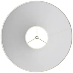 Springcrest Set Of 2 Empire Lamp Shades Fine Burlap Large 6" Top X 17" Bottom X 11.5" High Spider With Harp And Finial Fitting -Interior furniture GUEST ab079211 4240 45f3 92be d19d0916f797