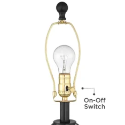 360 Lighting Eric Rustic Table Lamps Set Of 2 24" High Dark Bronze Blown Glass Gourd Burlap Fabric Drum Shade For Bedroom Living Room Bedside Office -Interior furniture GUEST ab46f3fb c4b1 474a bbdc b255dcf10bb8