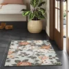 2'x3' Floral High Low Loop Accent Rug Green - Threshold™: Washable Entryway Throw, Indoor Skid-Resistant Rug -Interior furniture GUEST ab65c094 55e9 4cd1 a79e 4c72a0075f32